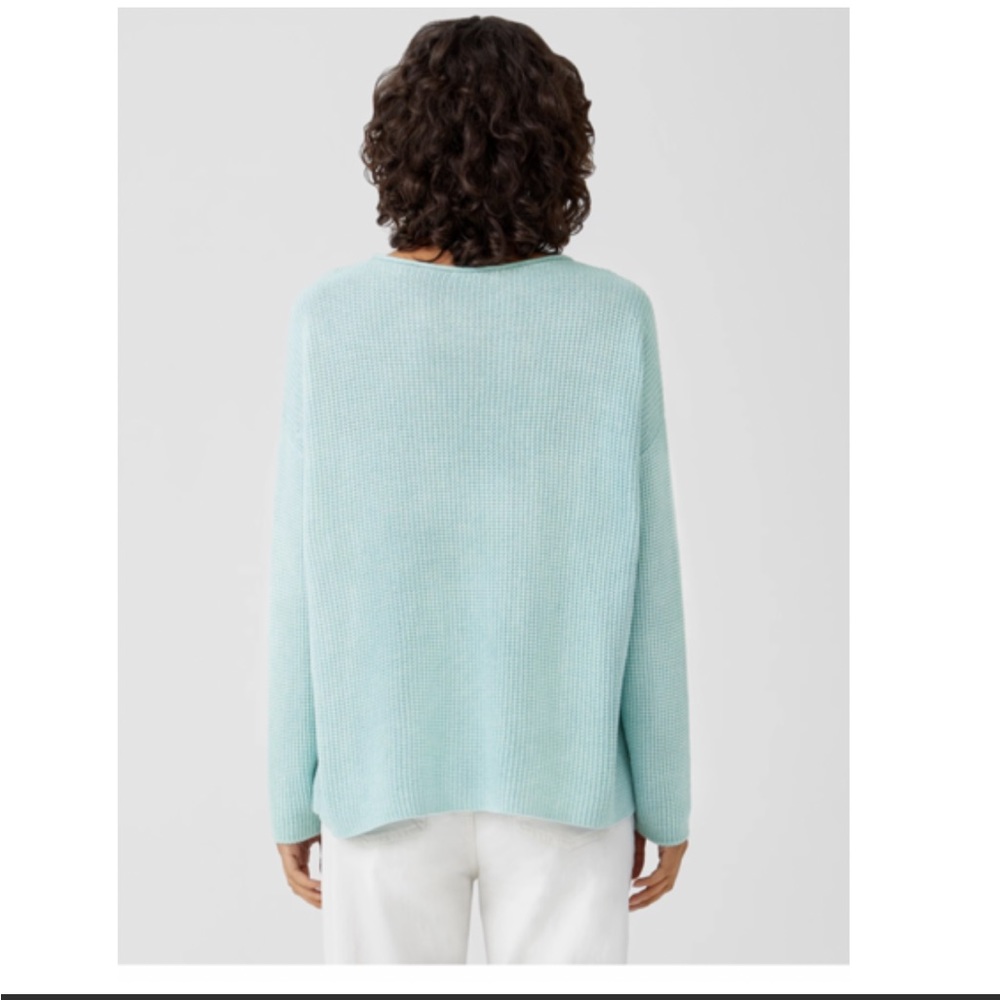 NWT EILEEN FISHER Peruvian Organic Cotton Box-Top - Picture 3 of 10
